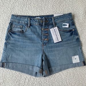 Old Navy high rise button rise denim shorts
